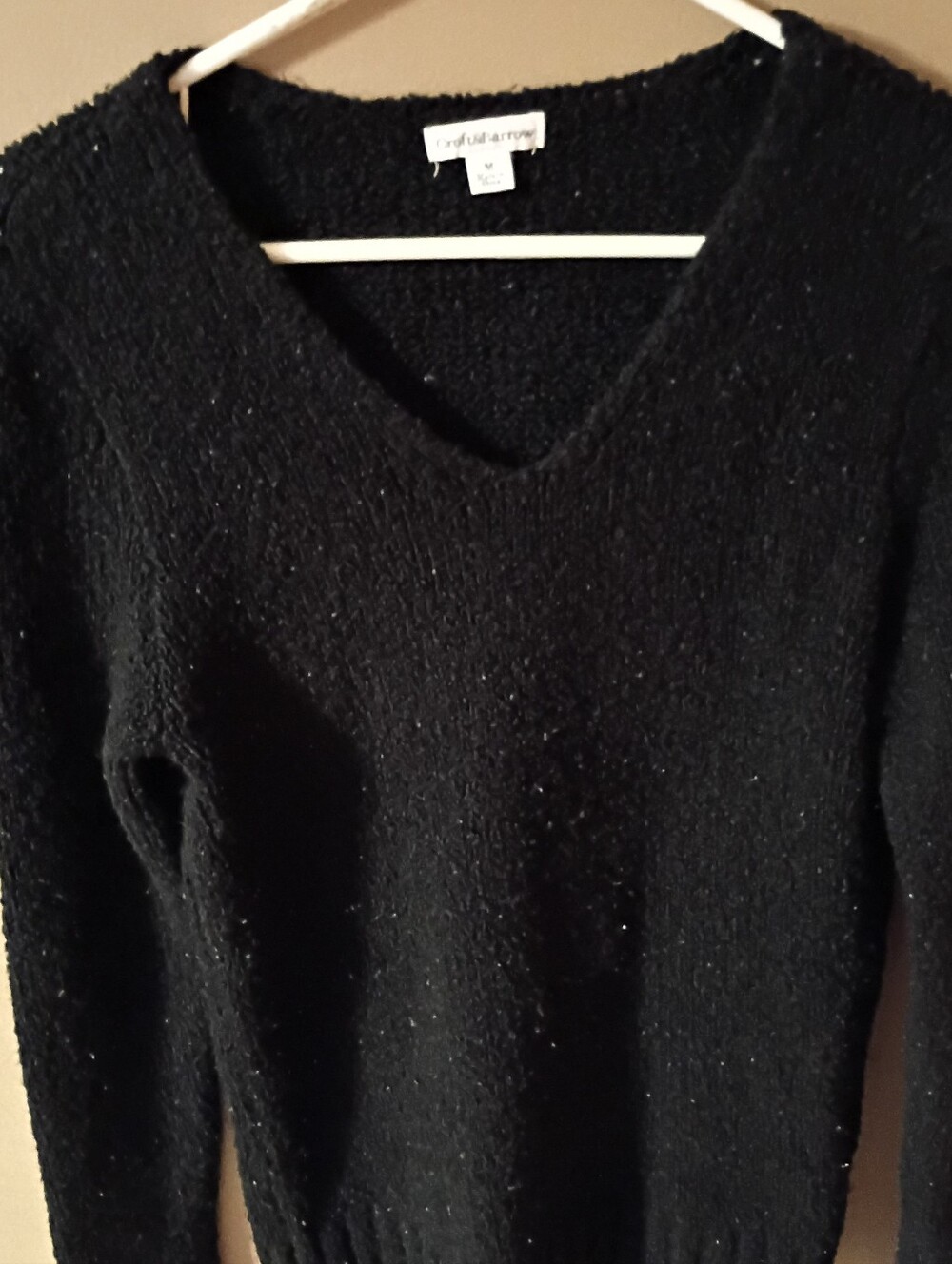 croft & barrow Black V-Neck Women’s Sweater